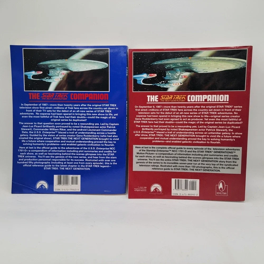 Larry Nemecek Star Trek The Next Generation Companion Paperback Set‎